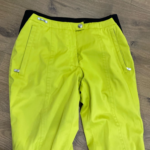 Spyder XTL Thinsulate Winger Snow Ski Pants Neon Green Women Size 8 - Picture 3 of 12